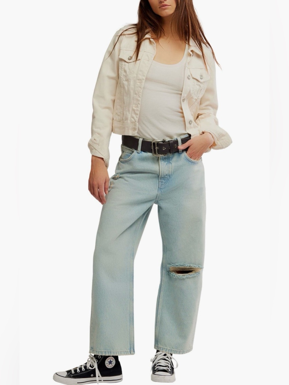 We The Free Deep Trance Mid Rise Dropped Boyfriend Jean